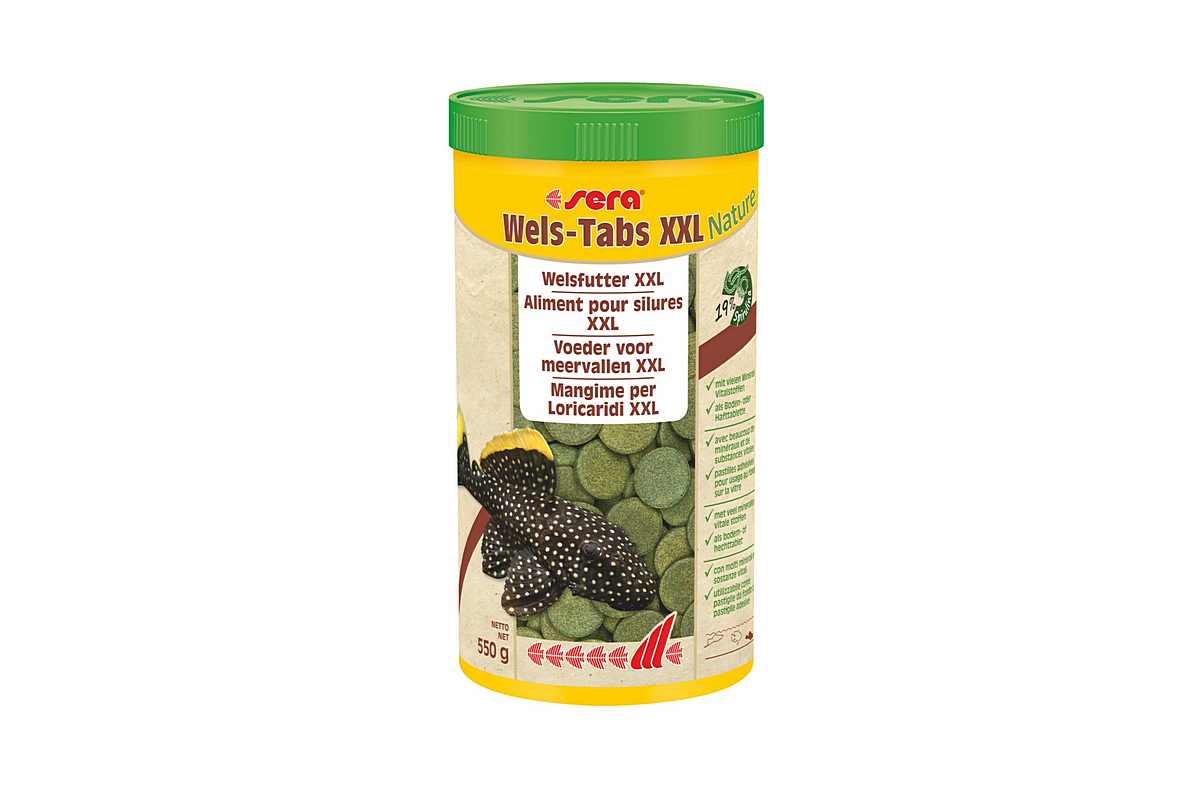 Sera-wels-tabs-xxl-nature-1000ml-welsfutter-welstabs-welstabletten-Tablettenfutter-futtertabs-futtertabletten-grosse-welse-L-wels-plecos