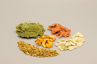 Gemüse Mix. Zwerggarnelenfutter. Alpha- und Beta-Carotin, Vitamin A, C und E, Pantothensäure, Folsäure, Magnesium, Kalzium, Kalium, Kieselsäure, Zink, Proteine
