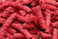 Einzelfutter Zwerggarnelen und Wirbellose. Garnelenfutter Rote-Beete-Sticks. Futtersticks für Aquariumbewohner. 100% natürliches Futter für Zwerggarnelen und Wirbellose.