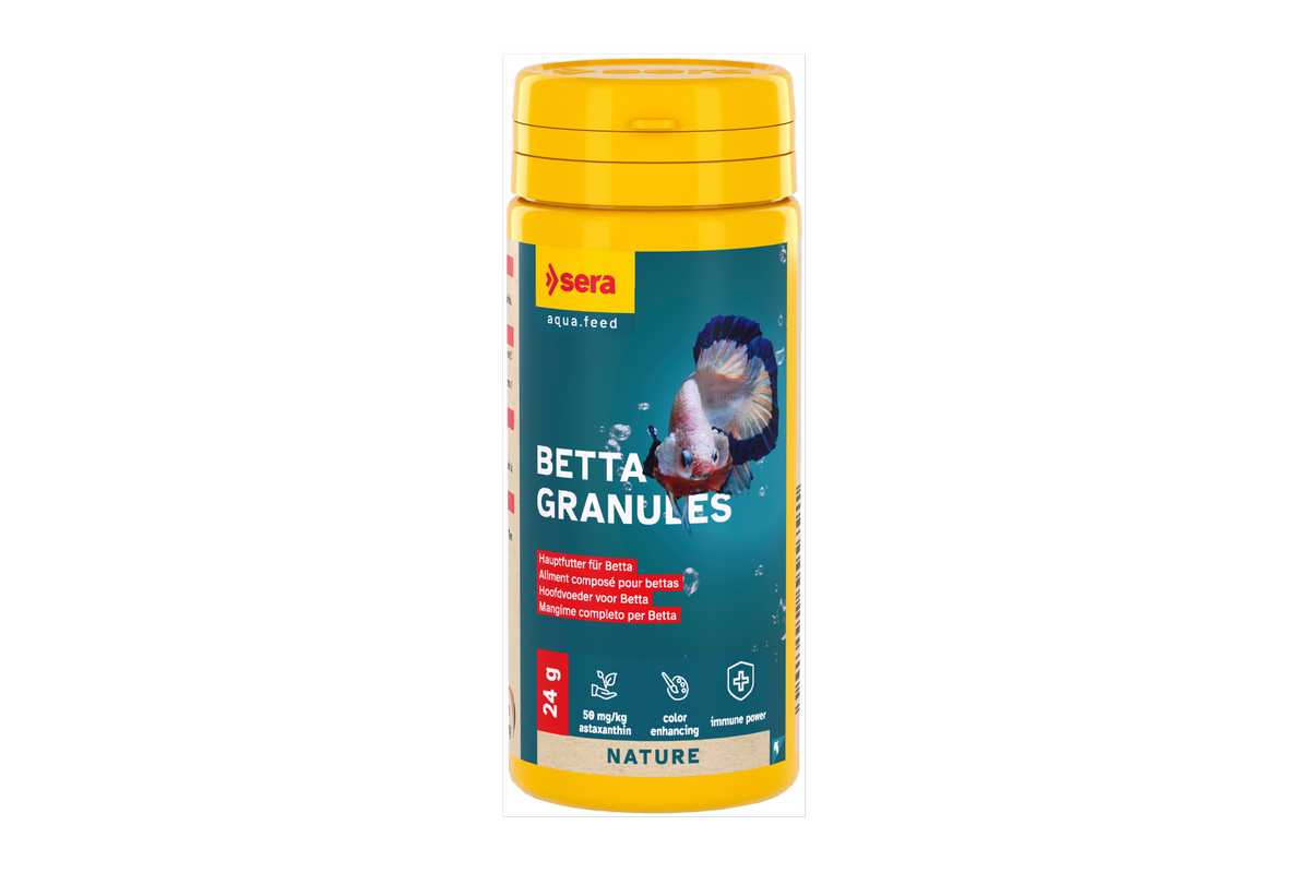 sera Betta Granules / Hauptfutter für Betta Kampffische