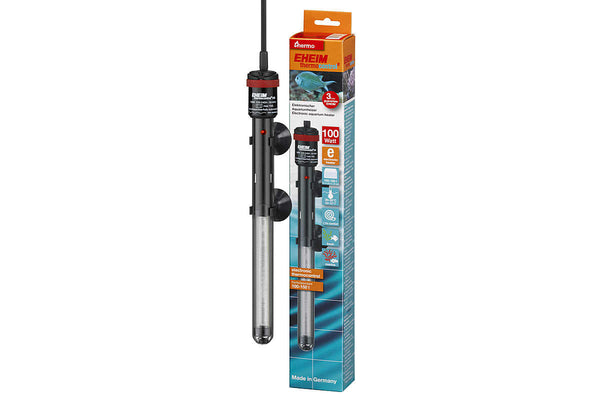 Heizstab-Aquarium-100-150L-Liter-Inhalt-Wasservolumen-temperiertes-Wasser-Zierfische-elektrische-Regelung-EHEIM-thermocontrol-e-100