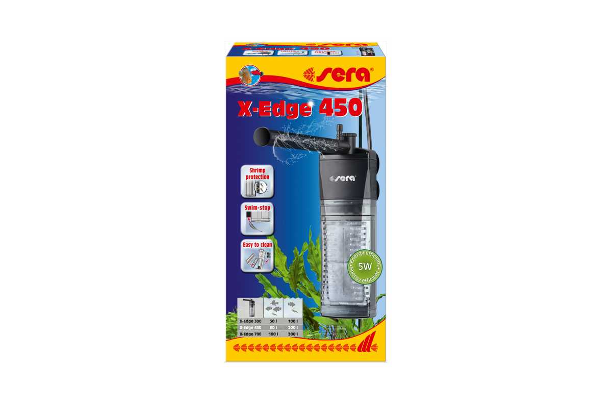 sera X-Edge 450 / Eckfilter für Aquarien von 80-200L