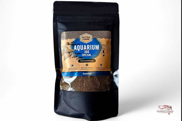 Nutramare-Aquarium360-Spezial-Fischfutter-feines-Granulatfutter-hochwertiges-Aufzuchtfutter-Fischbrut 
