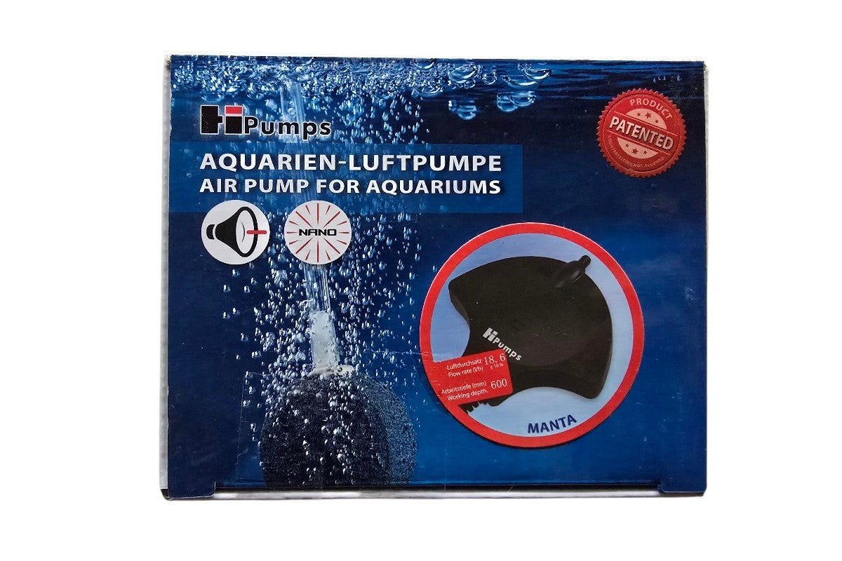 HiPumps Nano Piezo Luftpumpe SCHWARZ / MANTA / 18l/h