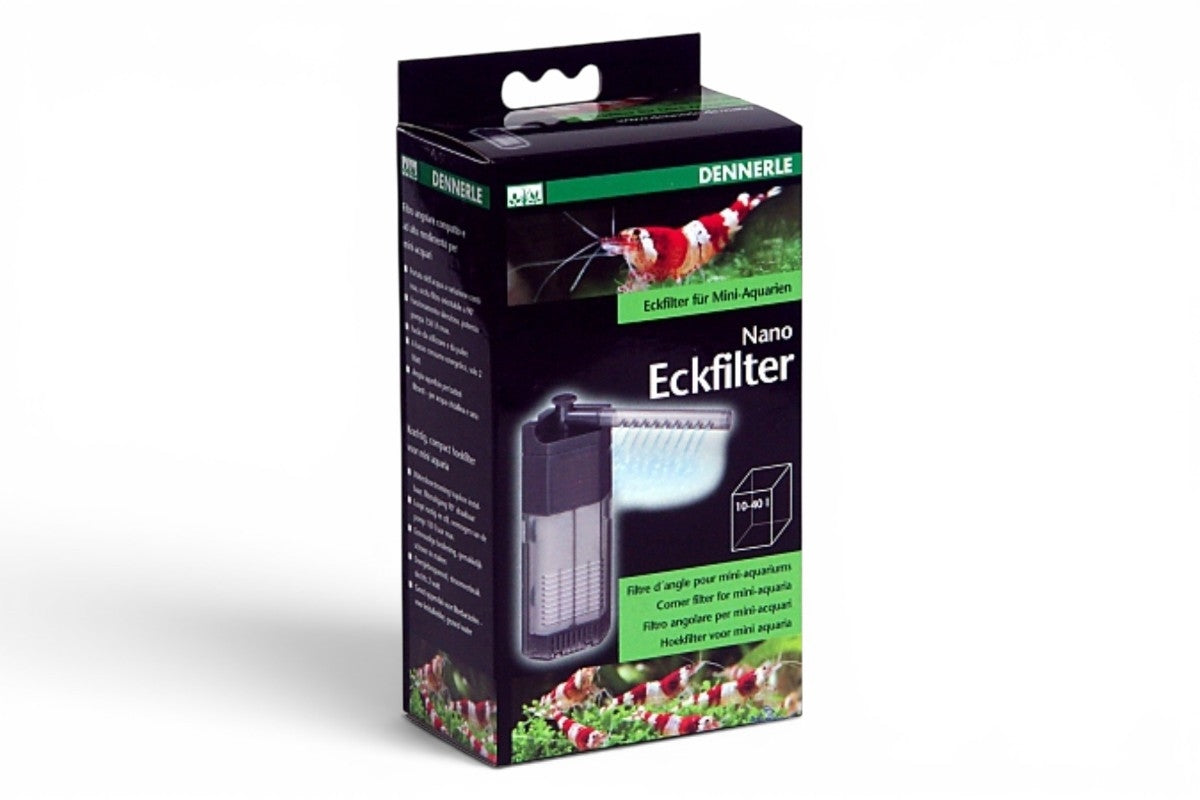Dennerle Eckfilter Nano / Innenfilter für Mini Aquarien (10-40L Aquarien)