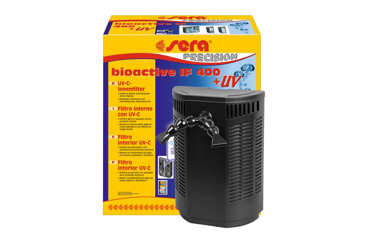 sera precision bioactive IF400 + UV / Innenfilter mit UV-C-System für Aquarien bis 400L