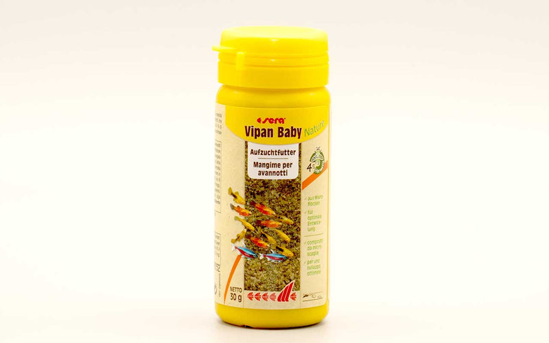 sera-vipan-baby-nature-Mikroflocken-Mikrofutter-Futterflocken-Aufzuchtfutter-Babyfutter-Fischbabyfutter-Guppyfutter-optimale-Entwicklung-Babyfood-fish-food-rearing-feed-babyfish-Fischbaby-Guppybaby-breeding-food-growing-food-micro-flakes