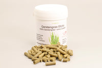 Gerstengras-Sticks Zwerggarnelen Futter. Garnelenfutter.  Gerstengras Sticks sind reich an Vitaminen, Mineralien, Spurenelementen. Positive Auswirkung auf die Verdauung und das Immunsystem deiner Tiere. Garnelen lieben es.