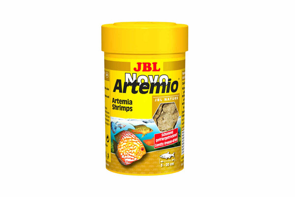 JBL-Novo-Artemio-100ml-getrocknete-Artemia-Direktverfütterung-gefriergetrocknete-Artemia-Ergänzungsfutter-natürliche-Ernährung-Zierfischfutter