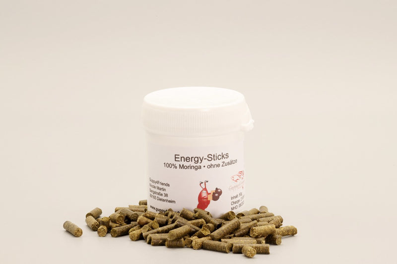 Energy Futtersticks Zwerggarnelen Moringa. Nährstoffreiche Moringa Pflanze. 100% Moringa. Leckerbissen für Zwerggarnelen. Steigert Wohlbefinden Zwerggarnelen. Garnelenfutter