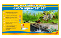 Mit dem sera aqua-test set lassen sich die für das Süß- und Meerwasser wichtigen Parameter – pH-Wert, Karbonathärte (KH), Gesamthärte (GH) und Nitrit (NO2) bestimmen.